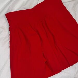 SPANX Red Skorts Lightweight Summer Essential